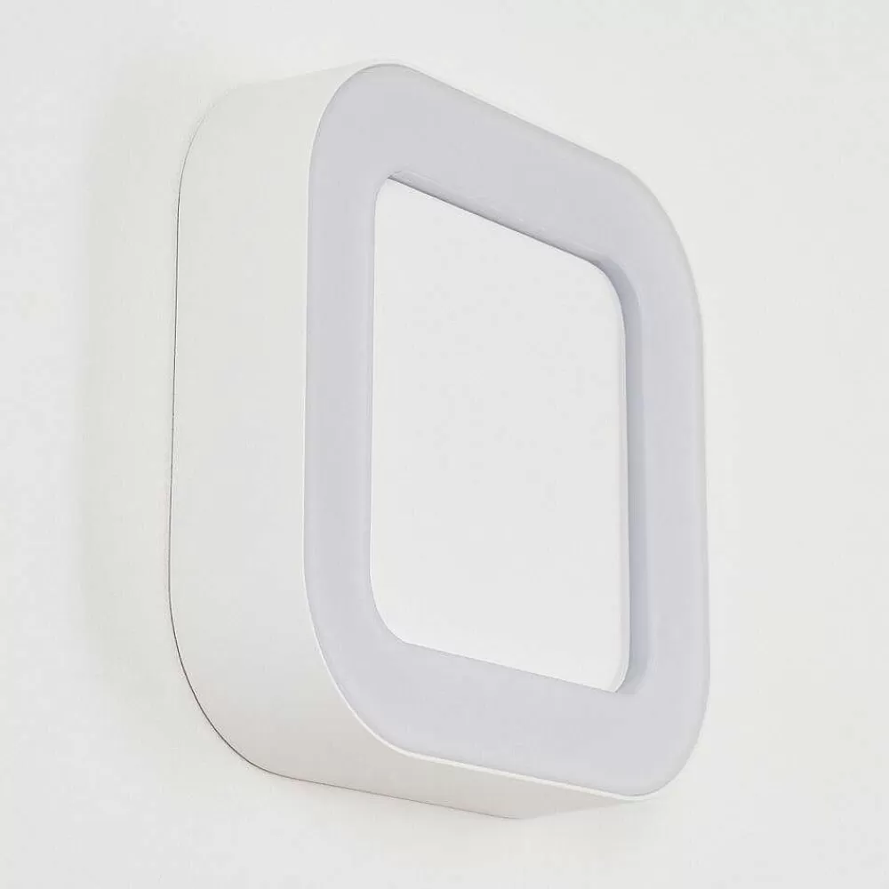 hofstein Applique Murale D'Exterieur Paleroo Led Blanc, 1 Lumiere