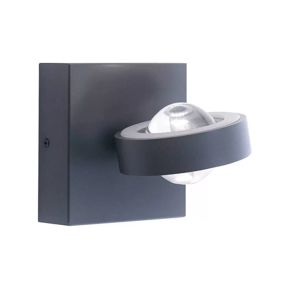 Paul Neuhaus Q-Serie Applique Murale Paul Neuhaus Q-Mia Led Anthracite, 2 Lumieres, Telecommandes