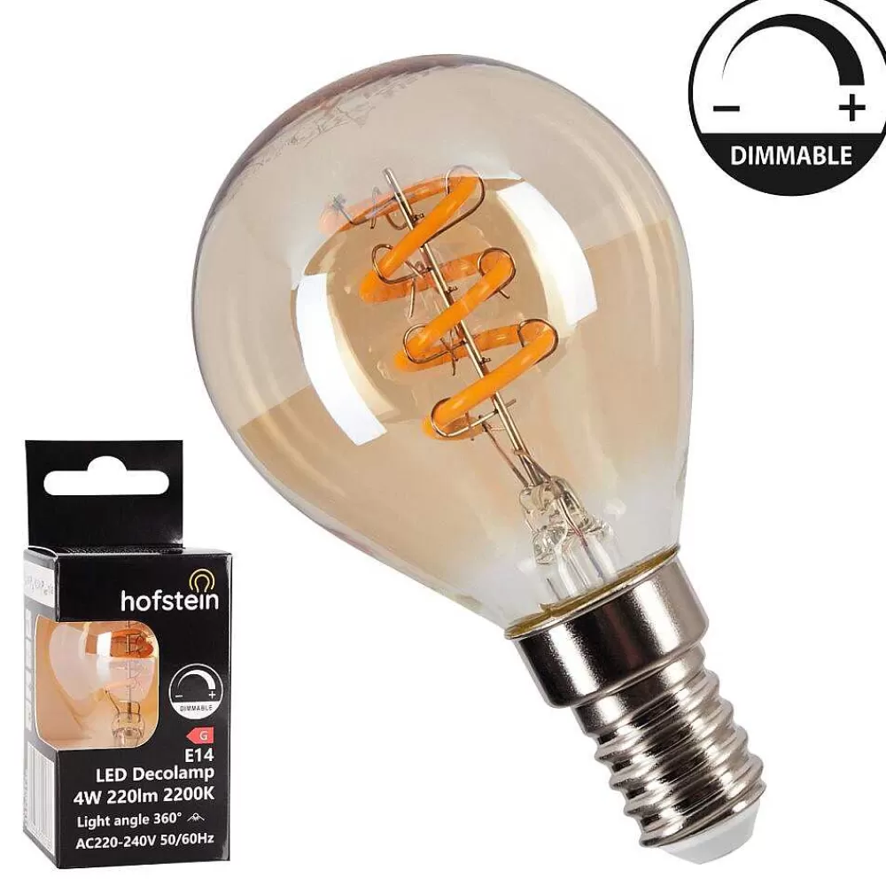 hofstein E14 Led 4 Watt 2200 Kelvin 220 Lumen Ambre, 1 Lumiere