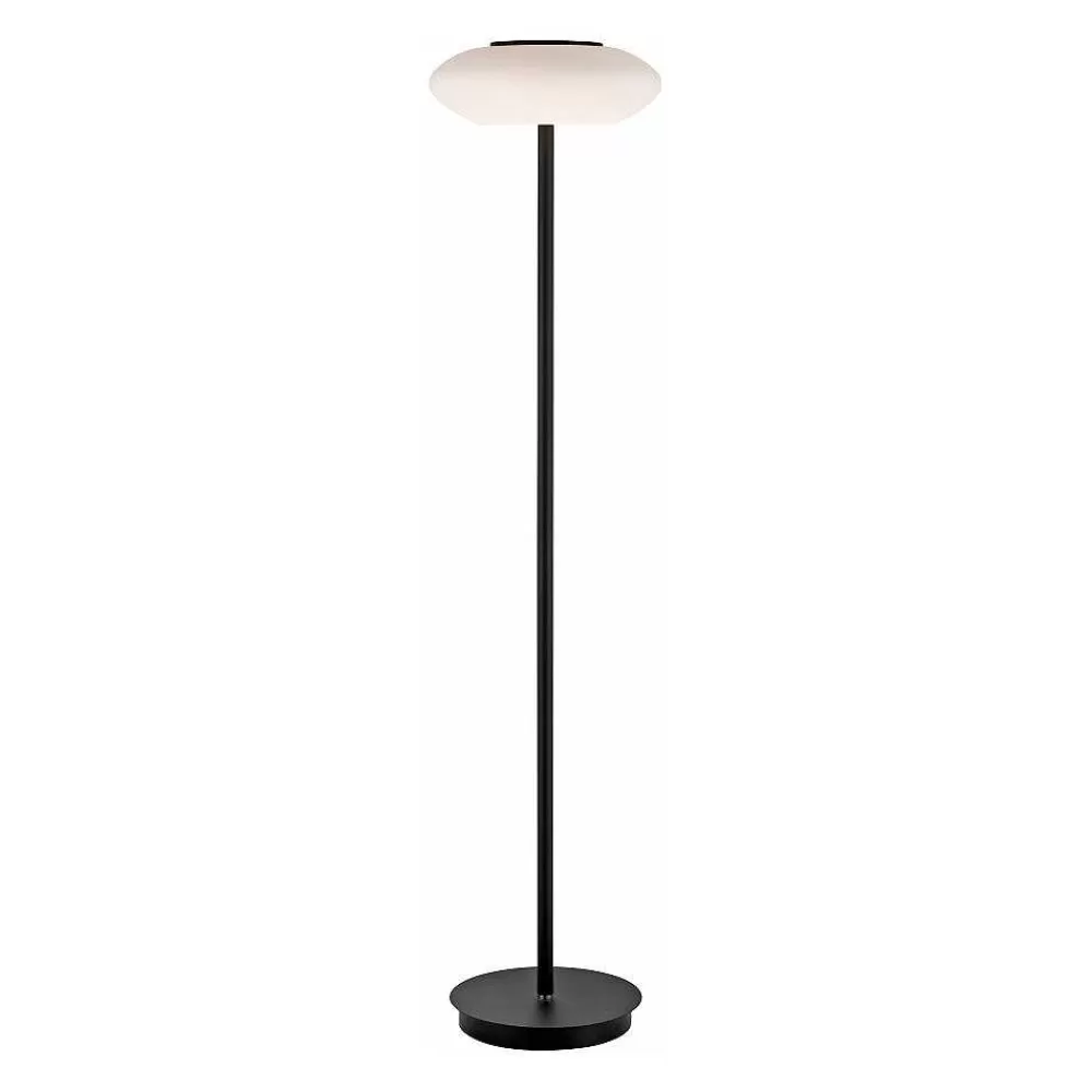 Paul Neuhaus Q-Serie Lampadaire Paul Neuhaus Q-Etienne Led Noir, 1 Lumiere, Telecommandes