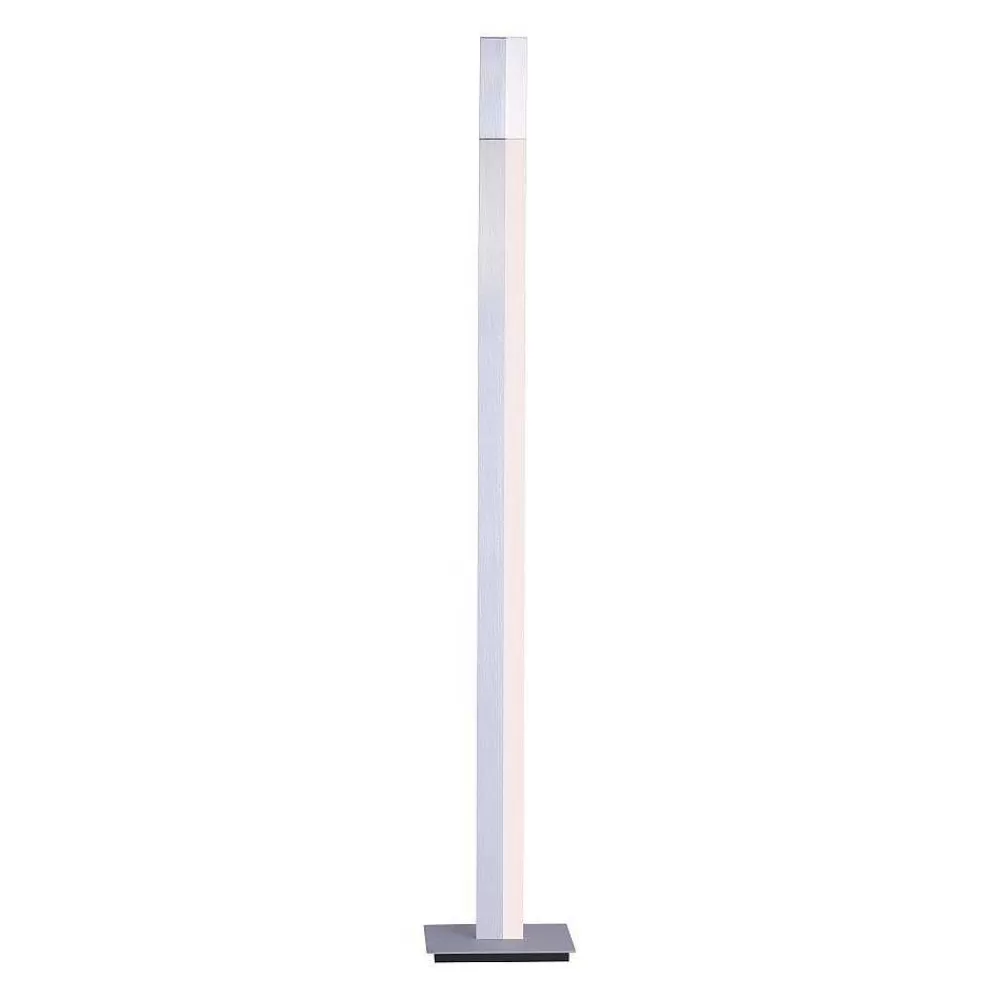 Paul Neuhaus Q-Serie Lampadaire Paul Neuhaus Q-Tower Led Aluminium, 2 Lumieres, Telecommandes