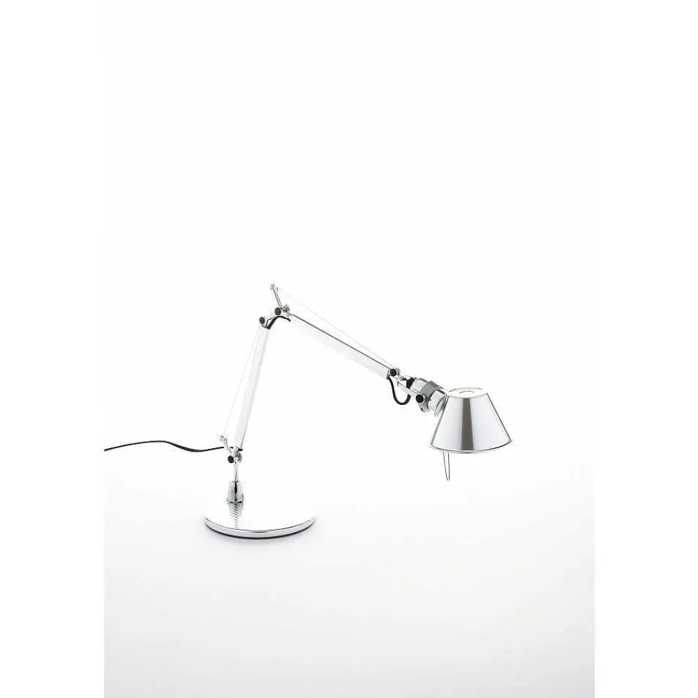 Luminaires Artemide Lampe A Poser Artemide Tolomeo Micro Led Aluminium, 1 Lumiere