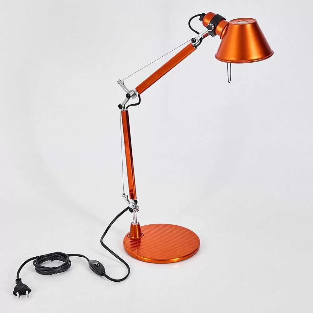 Luminaires Artemide Lampe A Poser Artemide Tolomeo Micro Orange, 1 Lumiere