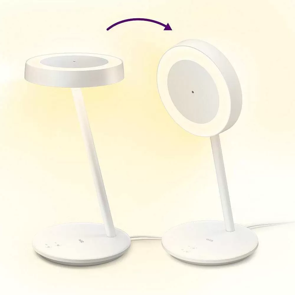 Luminaires Philips Lampe De Table Philips Wiz Office Led Blanc, 1 Lumiere