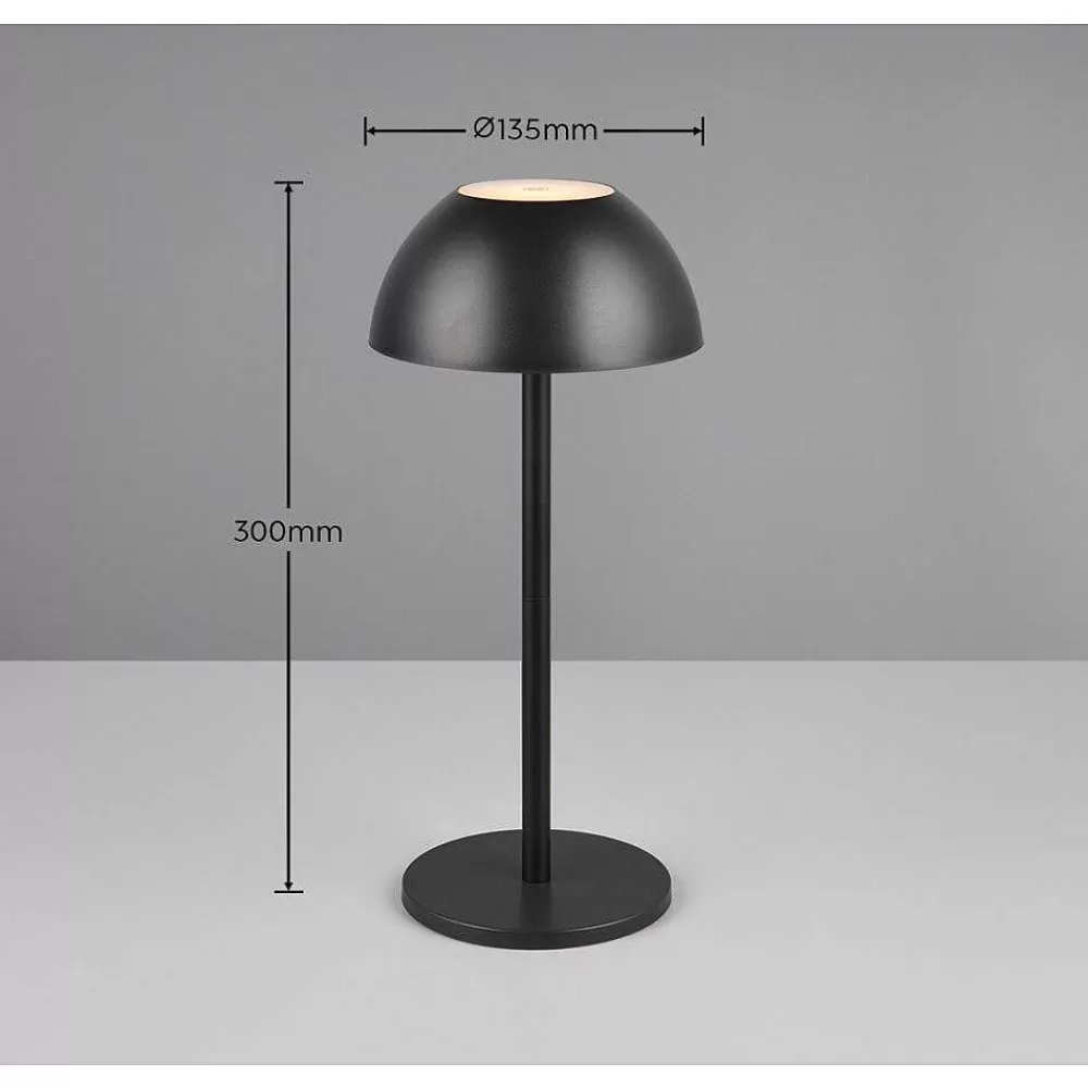 Luminaires Reality Lampe De Table Reality Ricardo Led Noir, 1 Lumiere