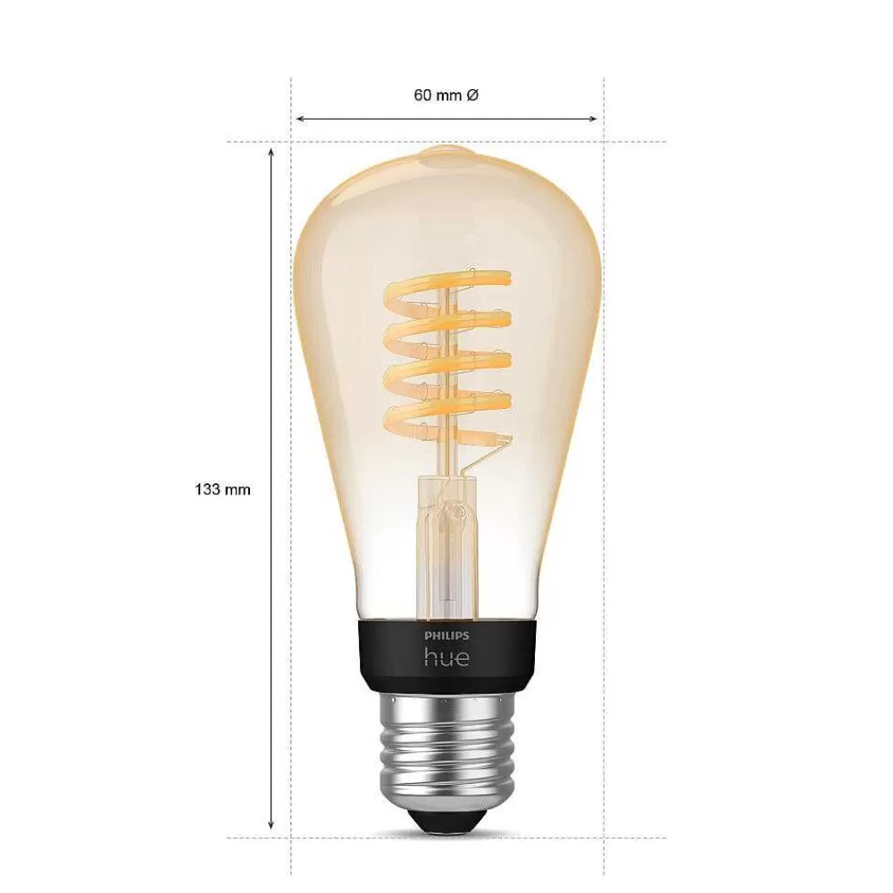 Luminaires Philips Led E27 7 Watt 2200 - 4500 Kelvin 550 Lumen Philips Hue White Ambiance