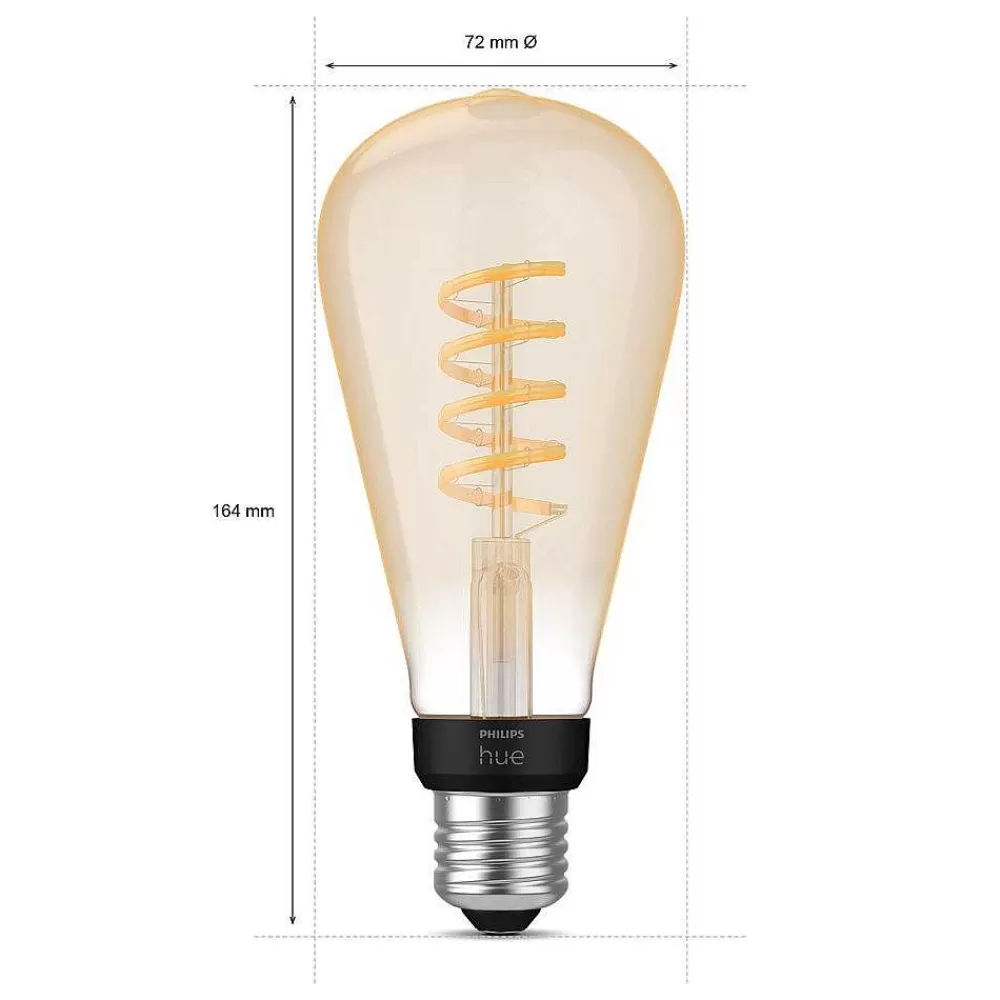 Luminaires Philips Led E27 7 Watt 2200 - 4500 Kelvin 550 Lumen Philips Hue White Ambiance