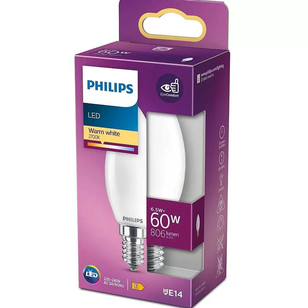 Luminaires Philips Led E14 6,5 Watt 2700 Kelvin 806 Lumen Philips