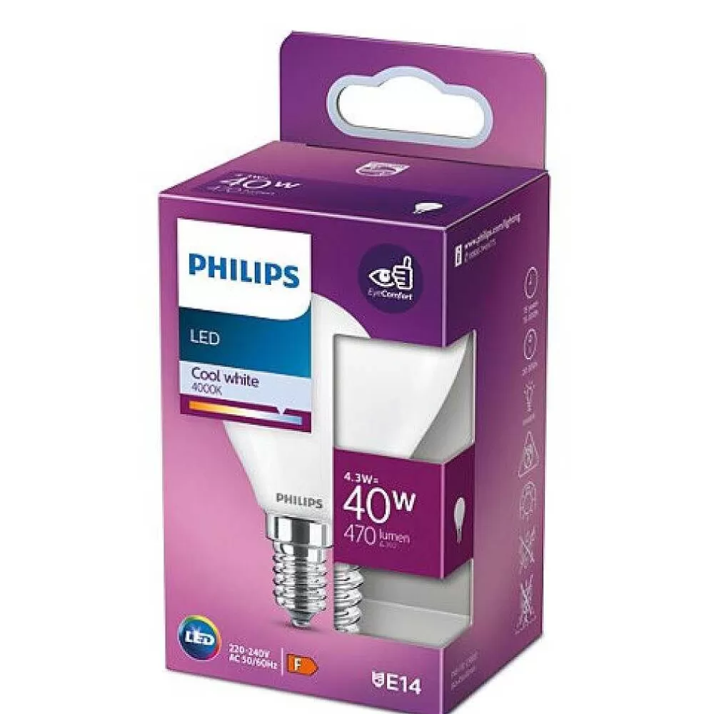 Luminaires Philips Led E14 40 Watt 4000 Kelvin 470 Lumen Philips