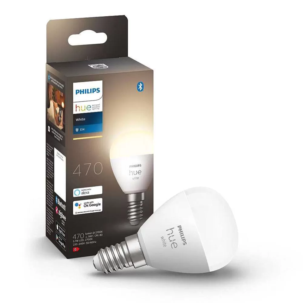 Luminaires Philips Led E14 5,7 Watt 2700 Kelvin 470 Lumen Philips Hue White