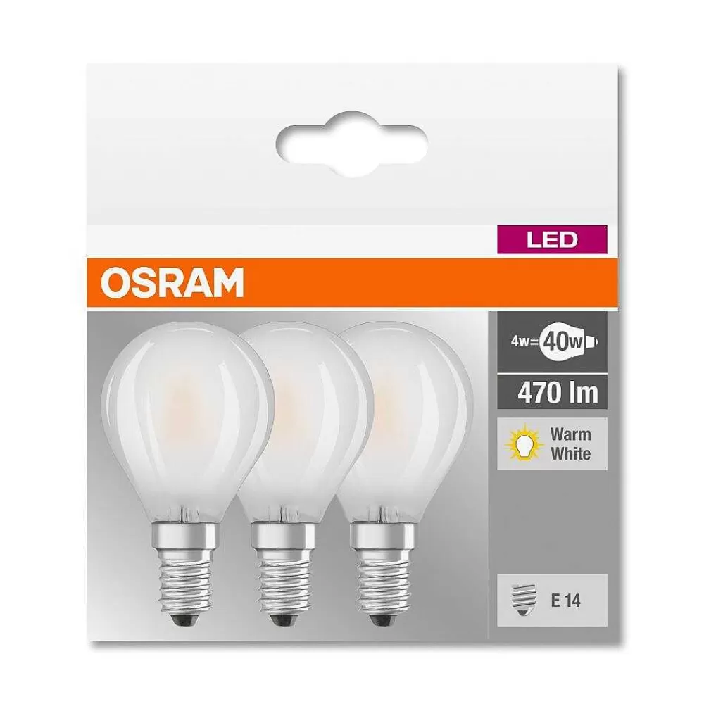 Luminaires Osram Lot De 3 Osram Led E14 4,5 Watt 2700 Kelvin 470 Lumen