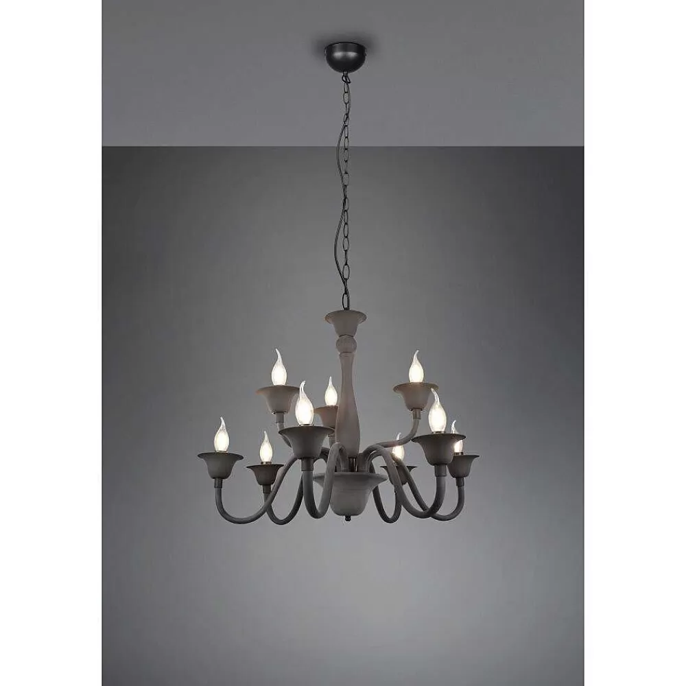 Luminaires Trio Lustre Trio Elsa Anthracite, 9 Lumieres