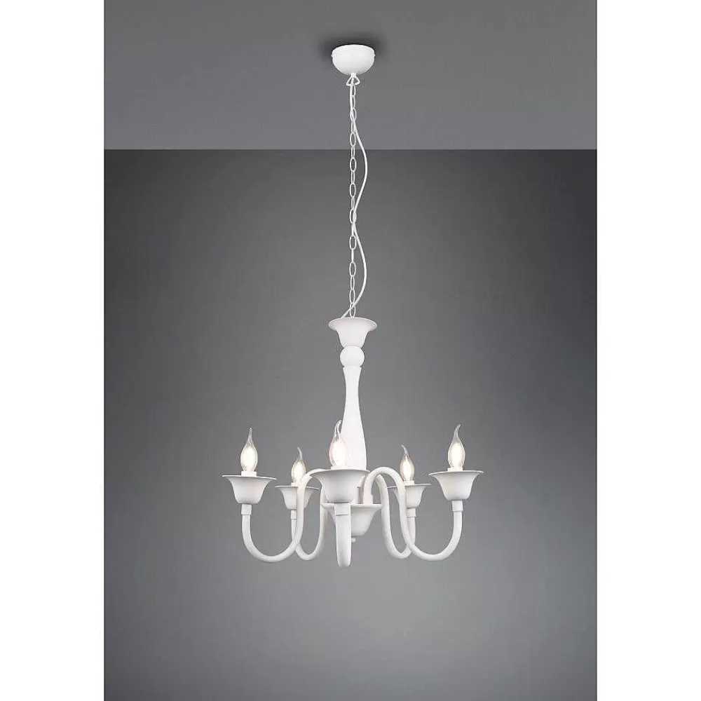 Luminaires Trio Lustre Trio Elsa Blanc, 5 Lumieres