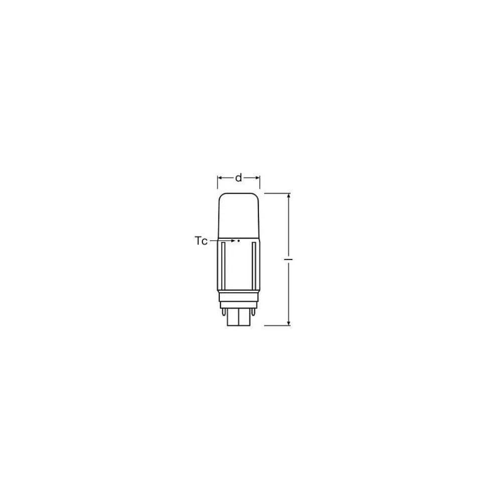 Luminaires Osram Osram Dulux G24D 5,5 Watt 3000 Kelvin 640 Lumen