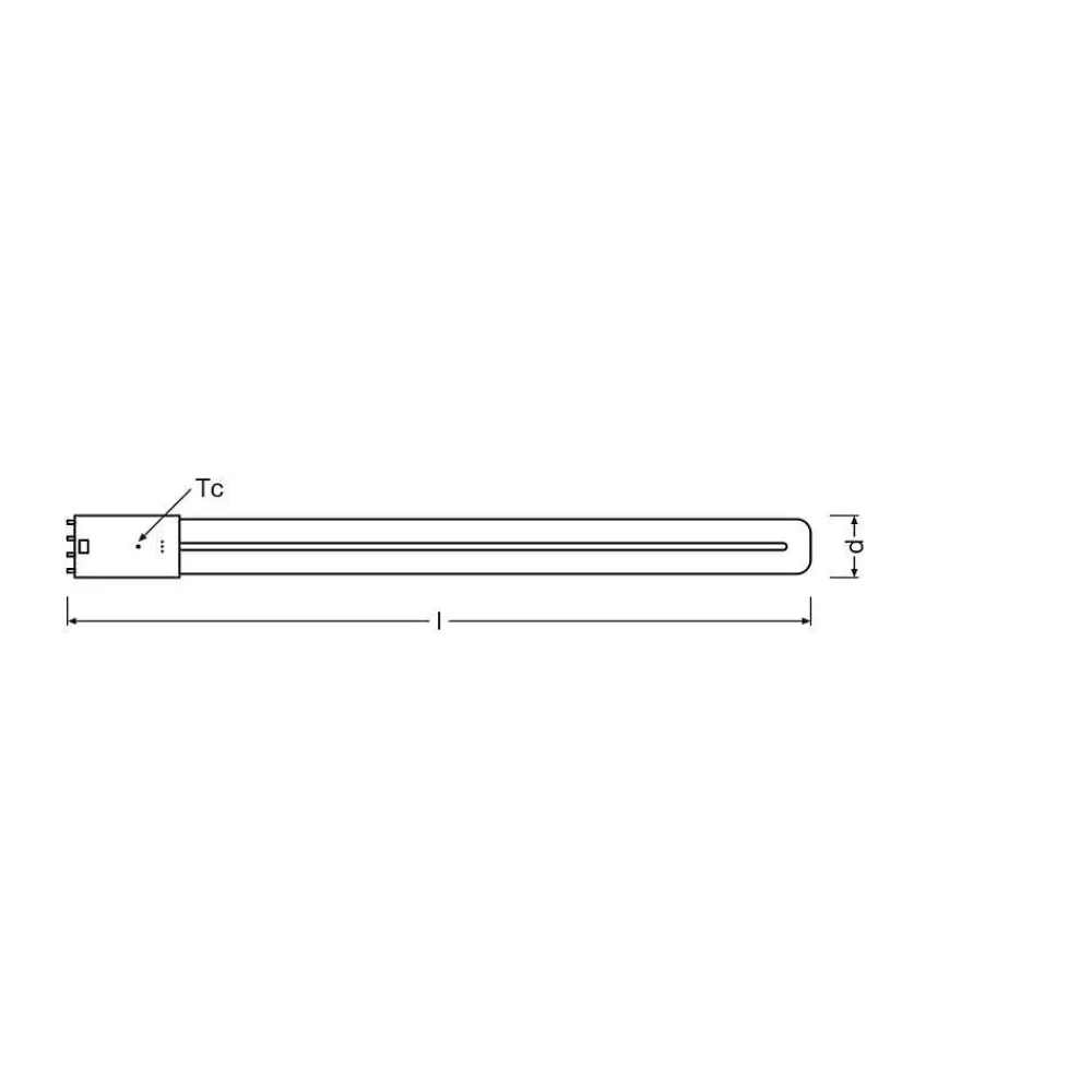 Luminaires Osram Osram Dulux Led 2G11 18 Watt 4000 Kelvin 2300 Lumen