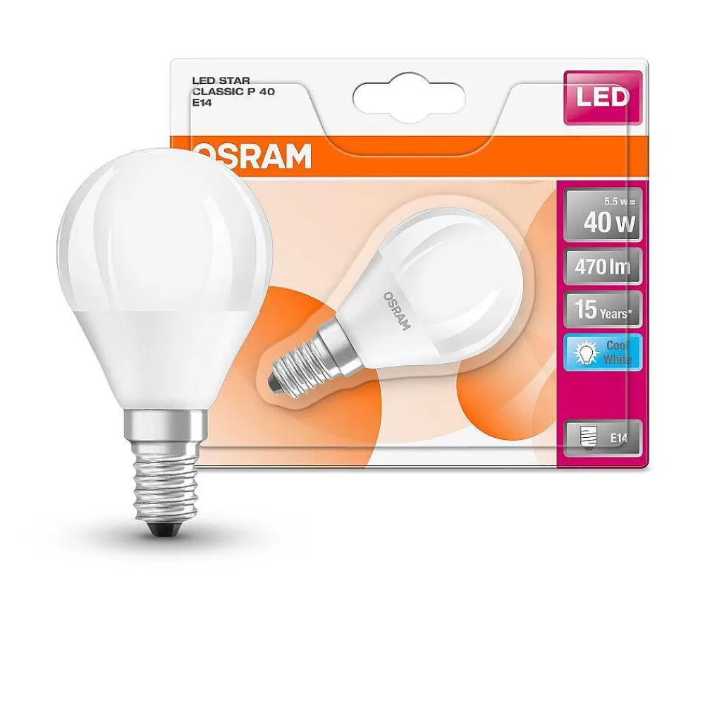 Luminaires Osram Osram Led E14 5 Watt 2700 Kelvin 470 Lumen