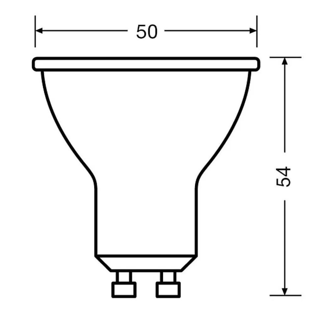 Luminaires Osram Osram Led Gu10 4,5 Watt 6500 Kelvin 350 Lumen