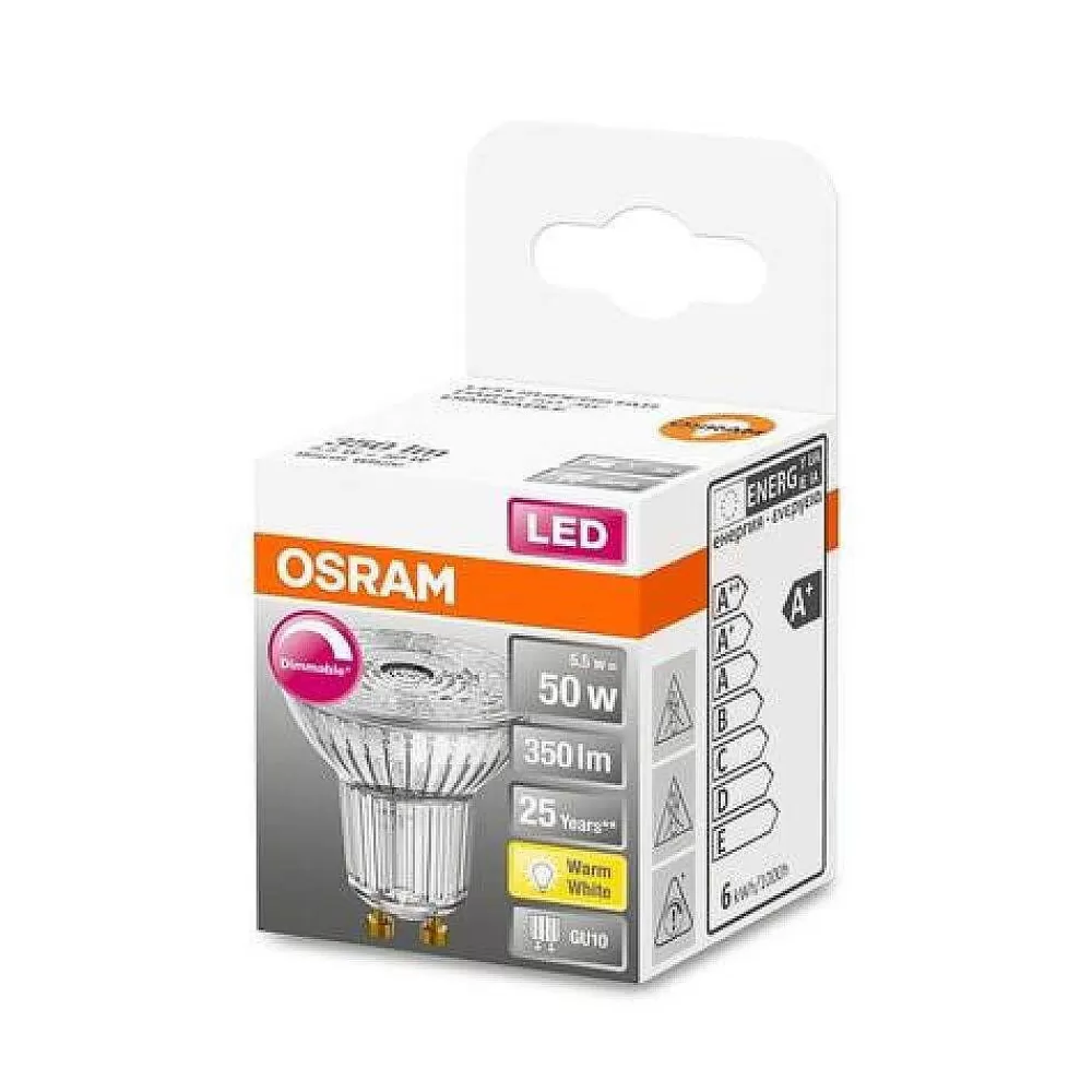 Luminaires Osram Osram Led Gu10 5,5 Watt 2700 Kelvin 350 Lumen