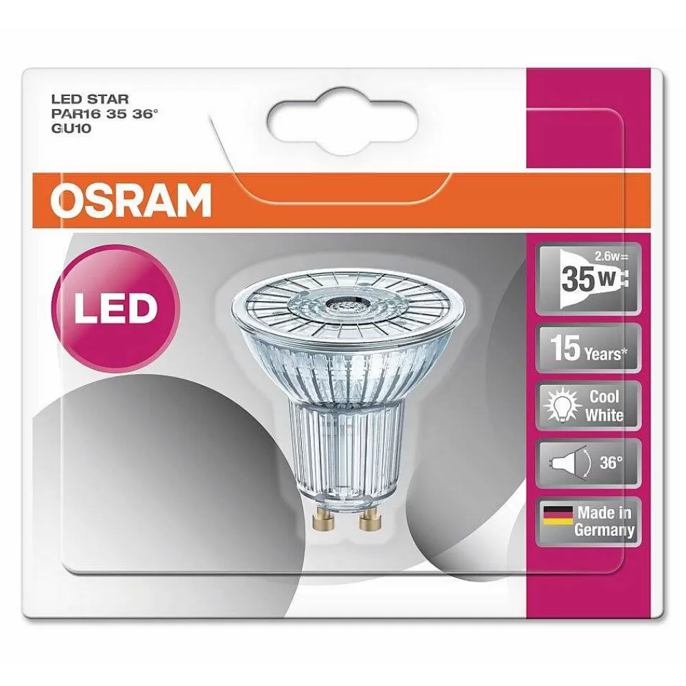 Luminaires Osram Osram Led Gu10 2,6 Watt 4000 Kelvin 230 Lumen