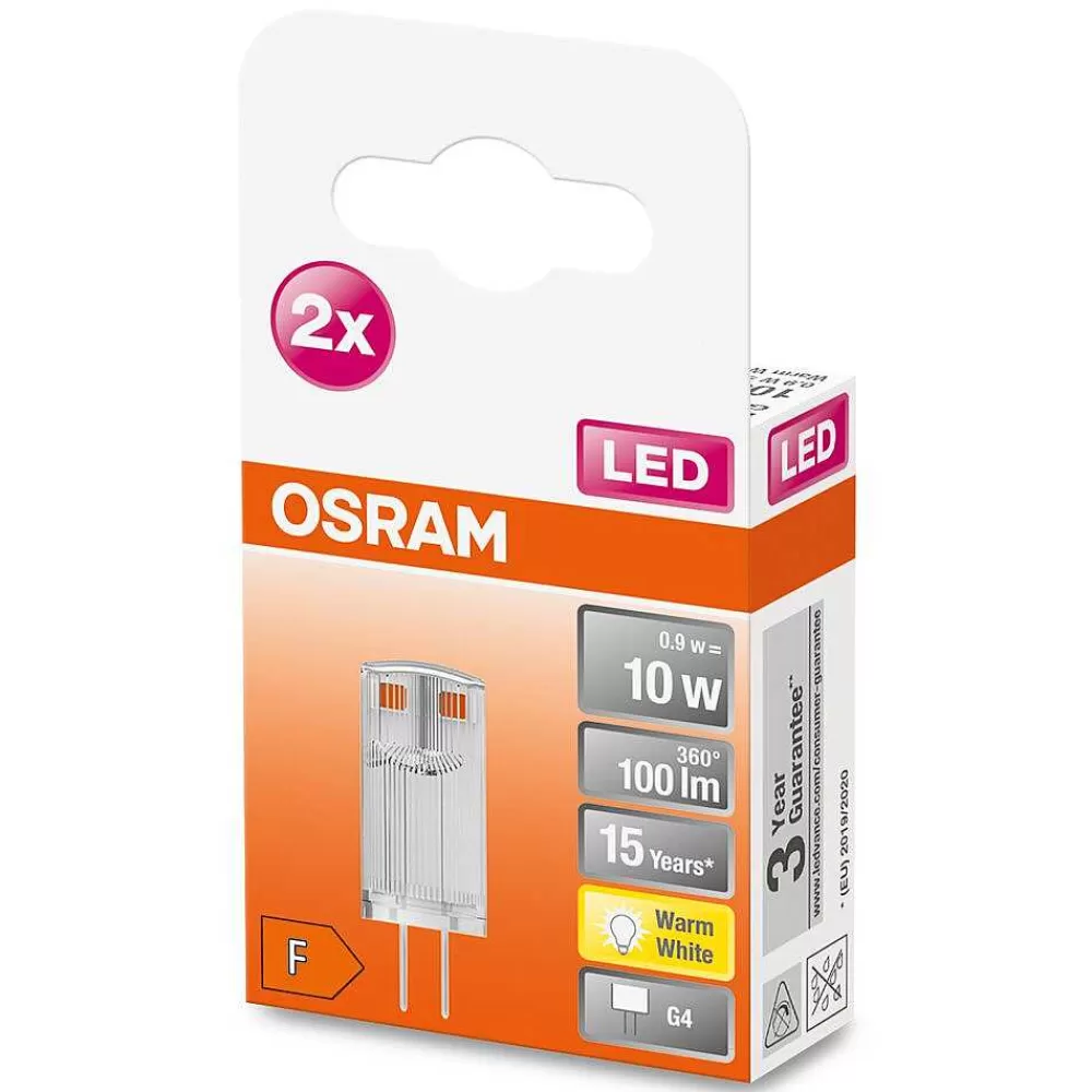 Luminaires Osram Osram Led Pin Lot De 2 G4 0,9 Watt 2700 Kelvin 100 Lumen