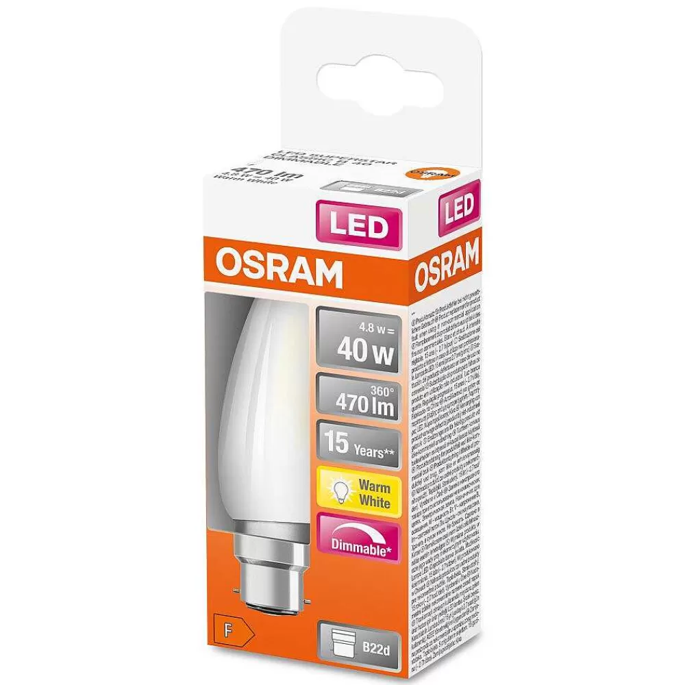 Luminaires Osram Osram Led Retrofit B22D 4,8 Watt 2700 Kelvin 470 Lumen