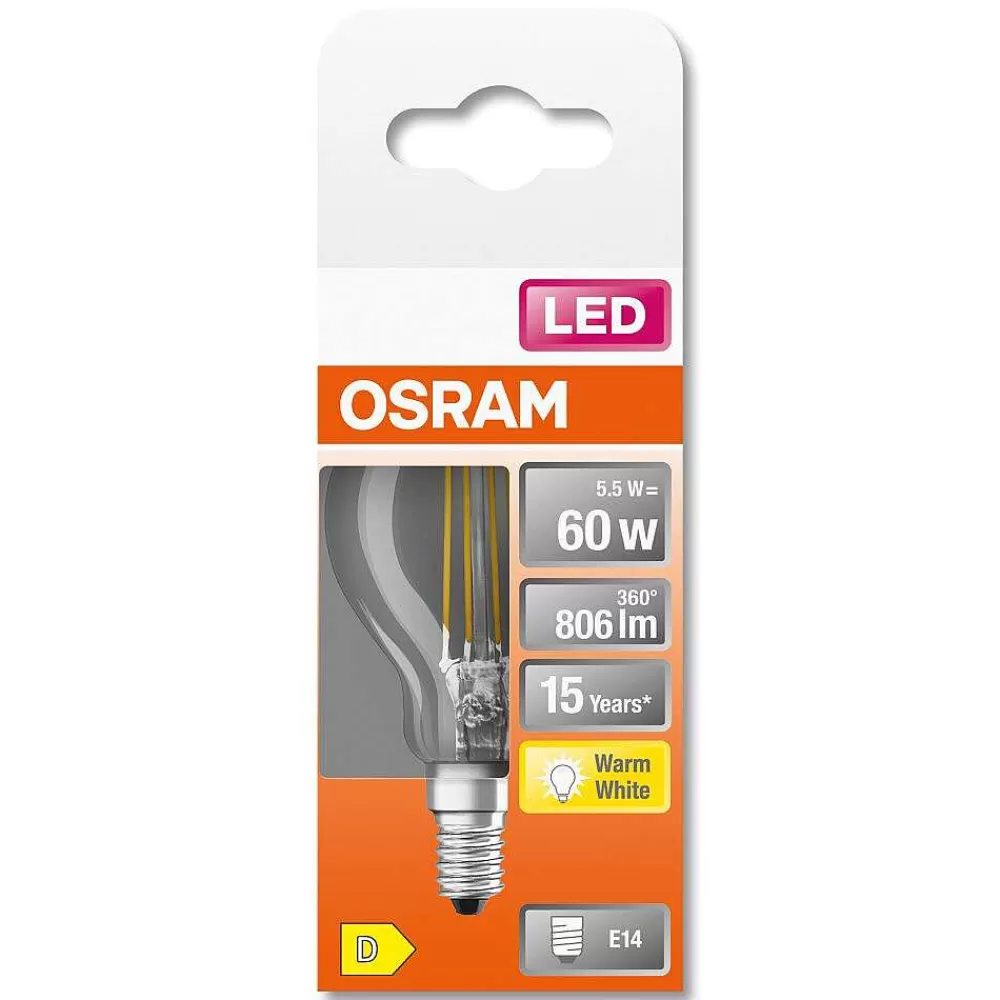 Luminaires Osram Osram Led Retrofit E14 5,5 Watt 2700 Kelvin 806 Lumen