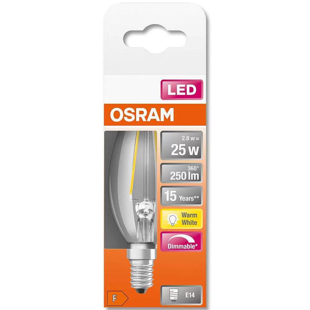 Luminaires Osram Osram Led Retrofit E14 2,8 Watt 2700 Kelvin 250 Lumen