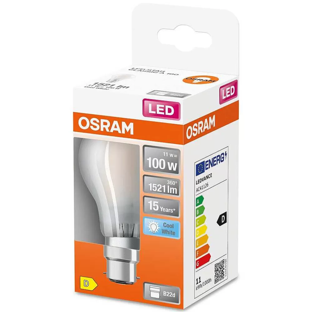 Luminaires Osram Osram Led Retrofit Led B22D 11 Watt 4000 Kelvin 1521 Lumen