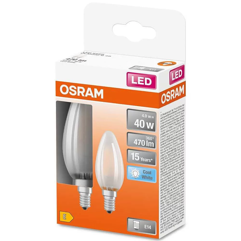 Luminaires Osram Osram Led Retrofit Lot De 2 E14 4 Watt 4000 Kelvin 470 Lumen