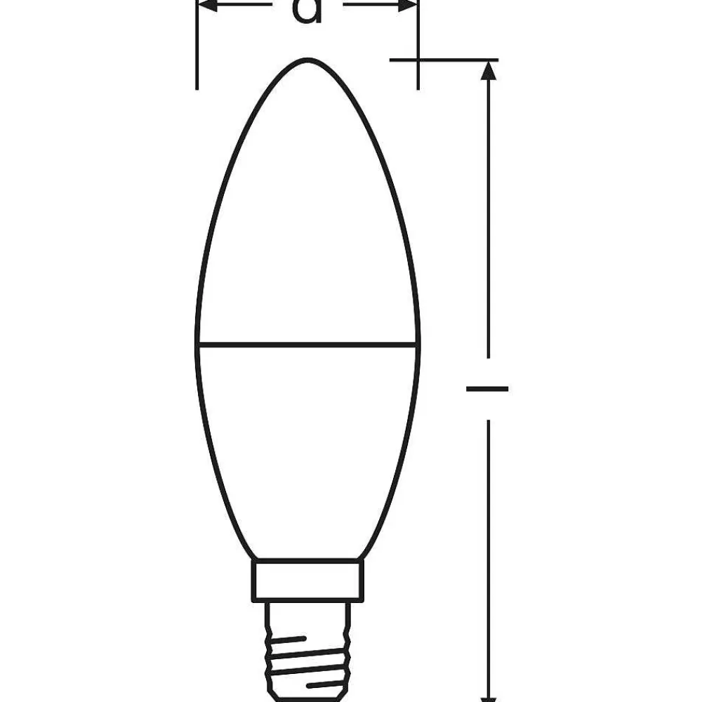 Luminaires Osram Osram Led Star E14 7,5 Watt 4000 Kelvin 806 Lumen