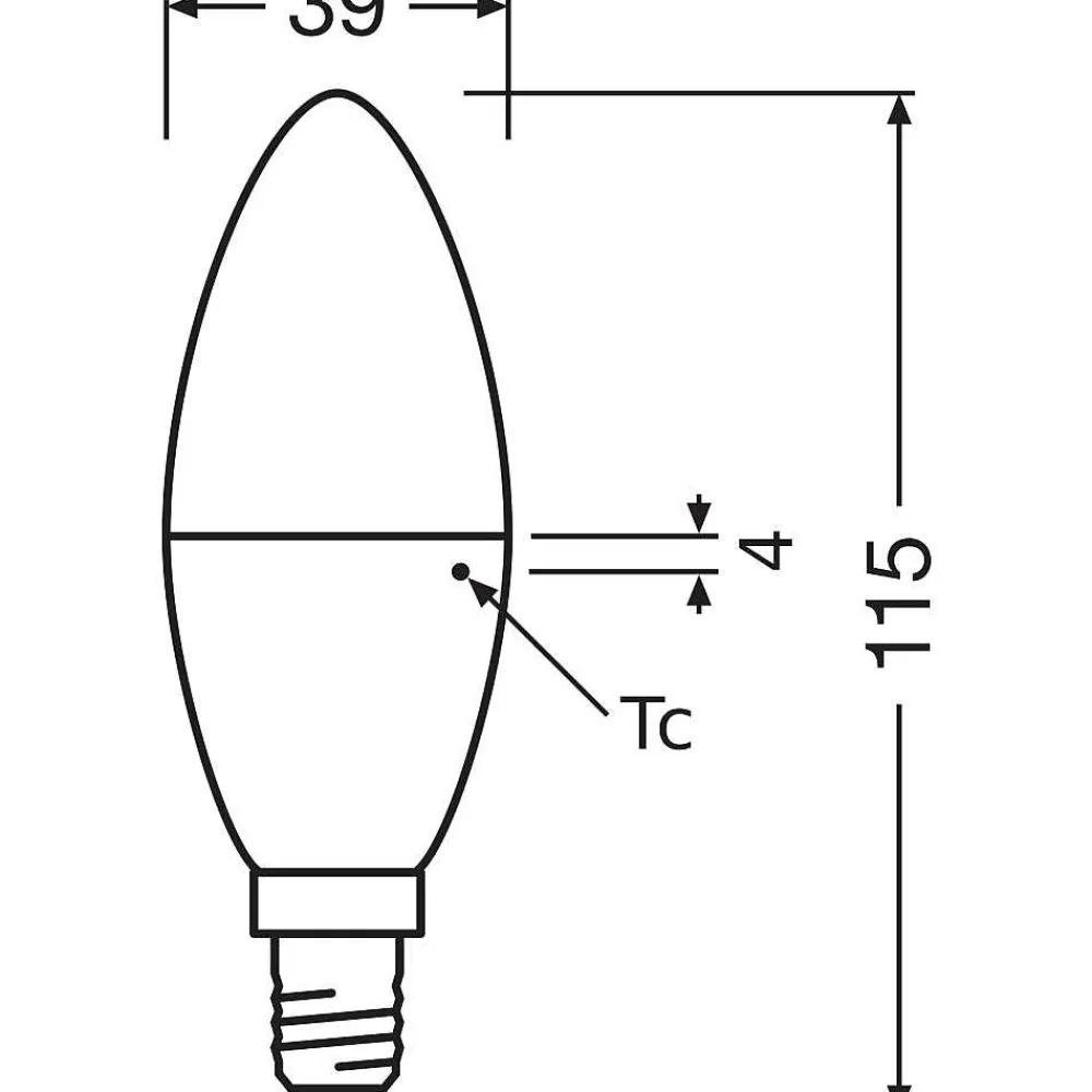 Luminaires Osram Osram Led Star E14 7,5 Watt 4000 Kelvin 806 Lumen