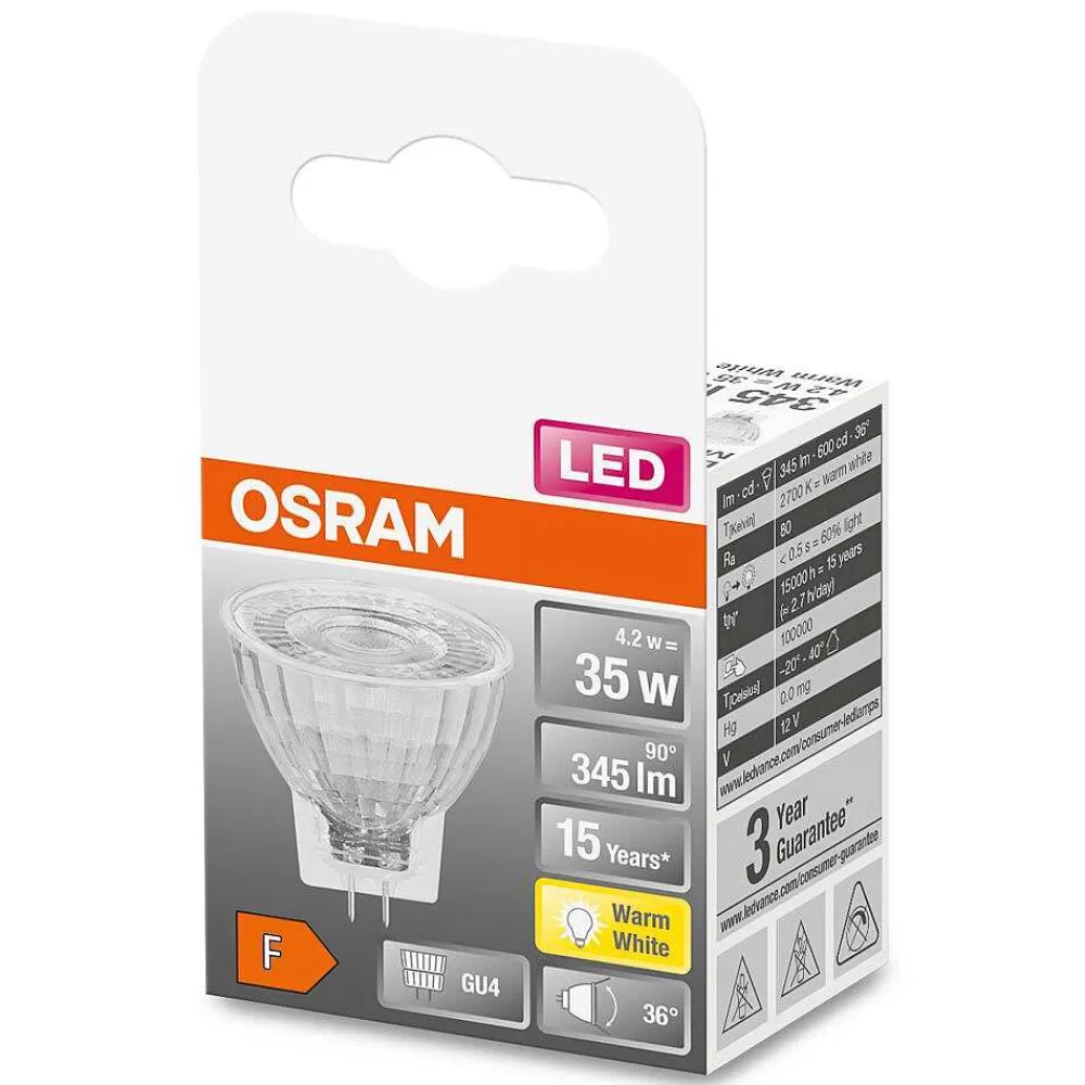 Luminaires Osram Osram Led Star Gu4 4,2 Watt 2700 Kelvin 345 Lumen