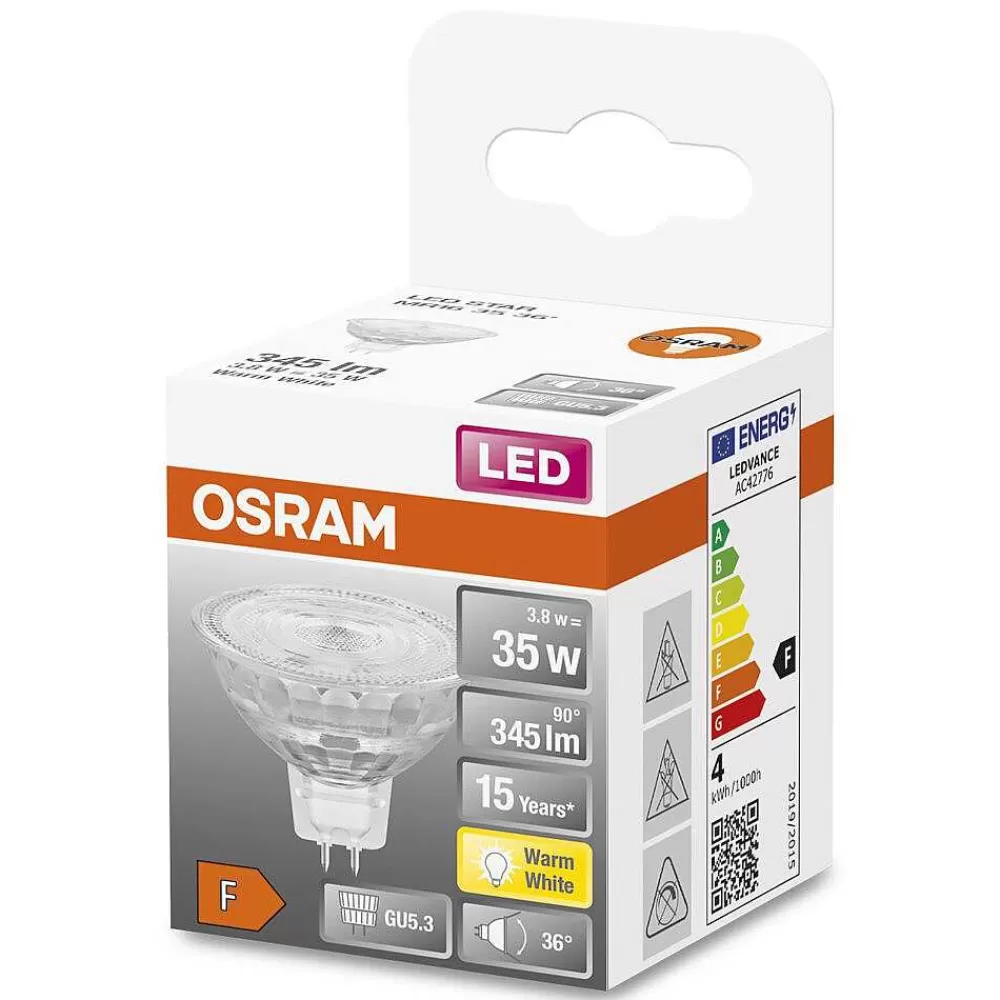 Luminaires Osram Osram Led Star Gu5.3 3,8 Watt 2700 Kelvin 345 Lumen