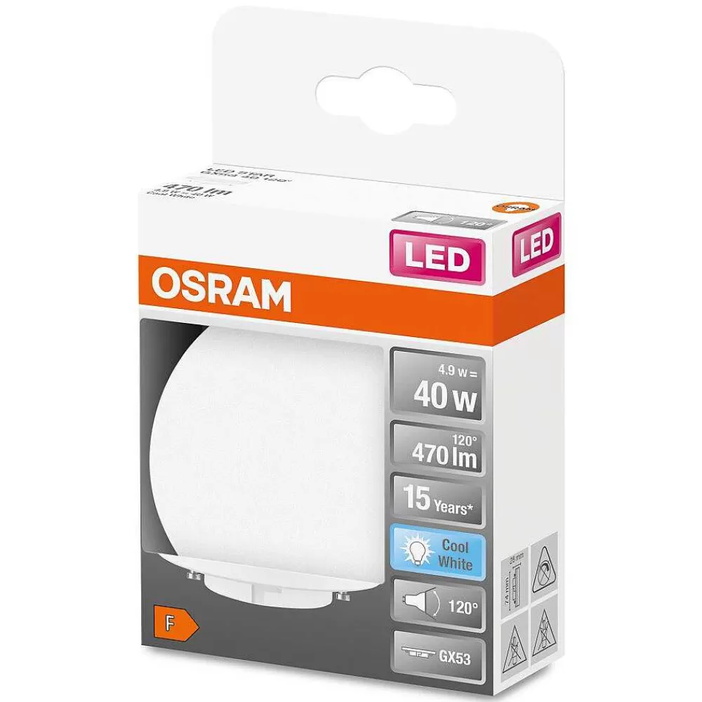 Luminaires Osram Osram Led Star Gx53 4,9 Watt 4000 Kelvin 470 Lumen