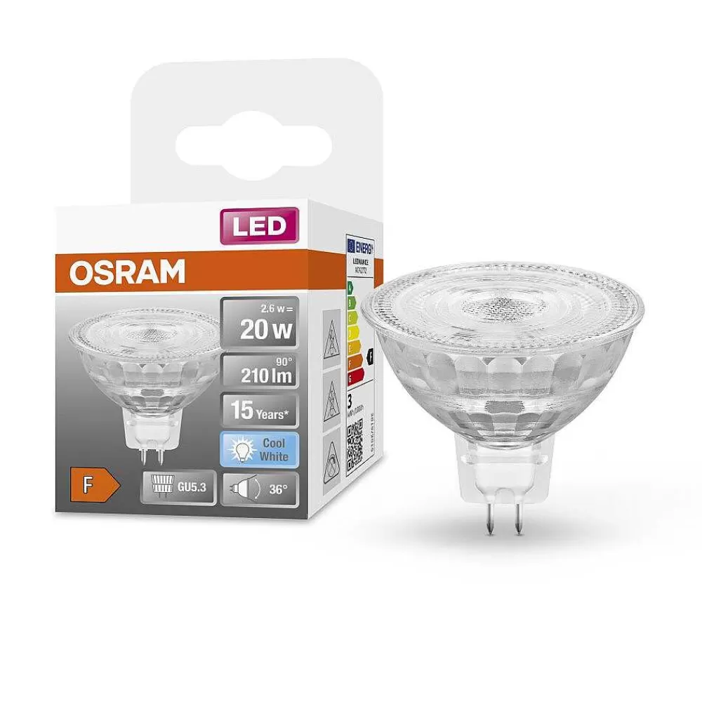 Luminaires Osram Osram Led Star Led Gu5.3 2,6 Watt 4000 Kelvin 210 Lumen