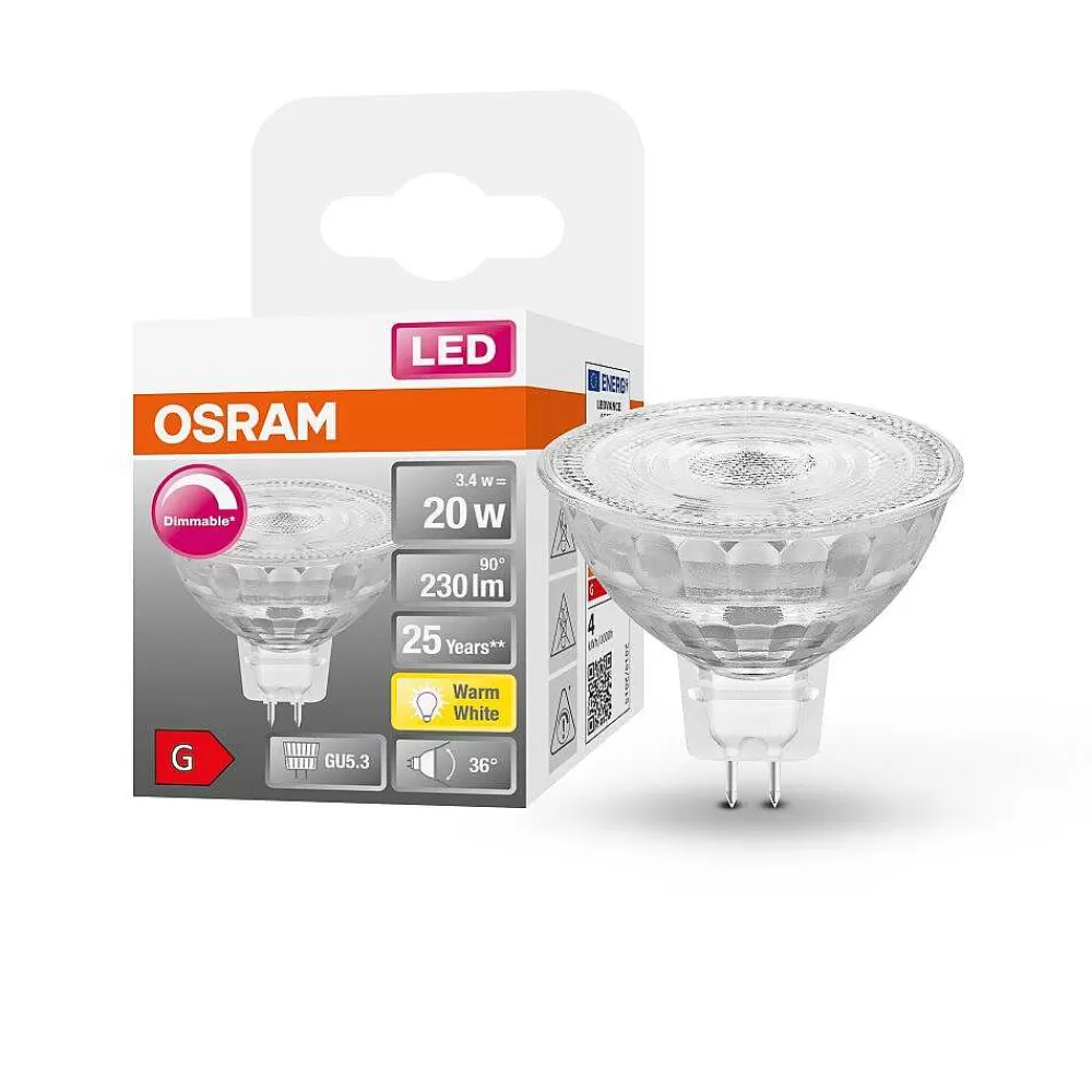 Luminaires Osram Osram Led Superstar Gu5.3 3,4 Watt 2700 Kelvin 230 Lumen