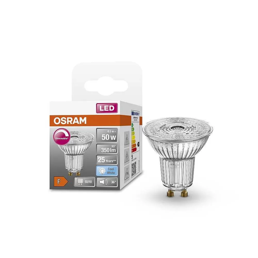 Luminaires Osram Osram Led Superstar Led Gu10 4,5 Watt 4000 Kelvin 350 Lumen