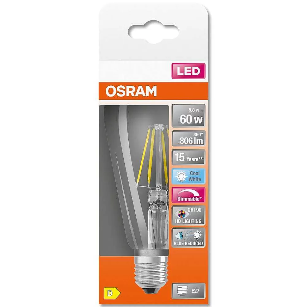 Luminaires Osram Osram Superstar Led E27 5,8 Watt 4000 Kelvin 806 Lumen