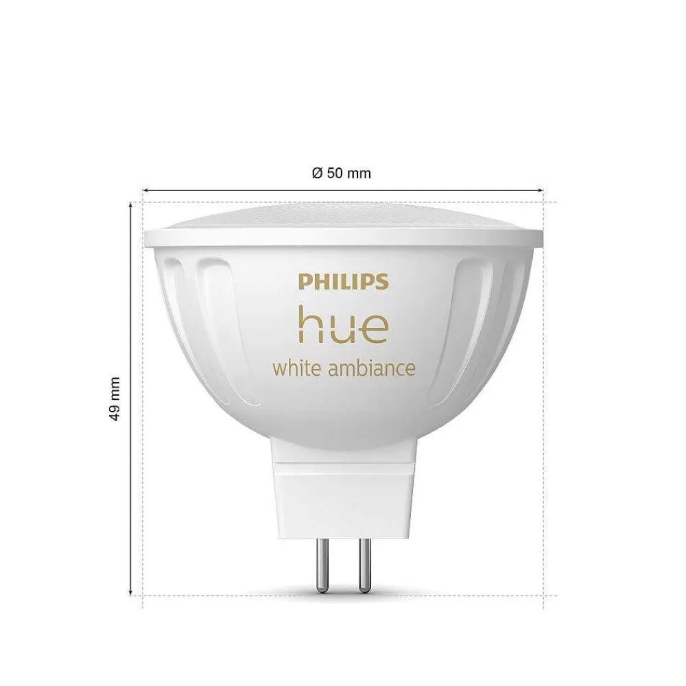 Luminaires Philips Philips Hue Led Gu5.3 6,3 Watt 2000-6500 Kelvin 400 Lumen