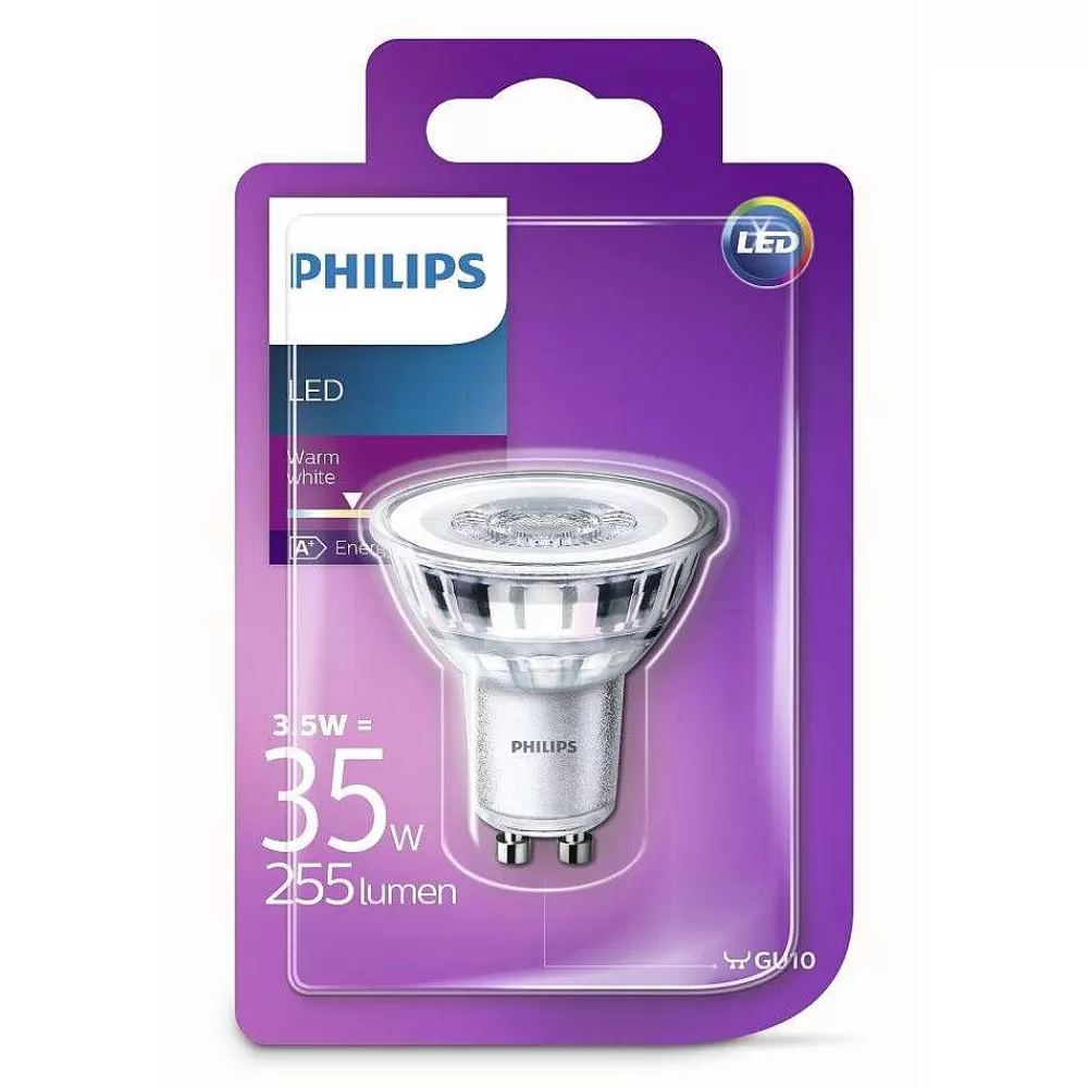 Luminaires Philips Philips Led Gu10 3,5 Watt 2700 Kelvin 285 Lumen