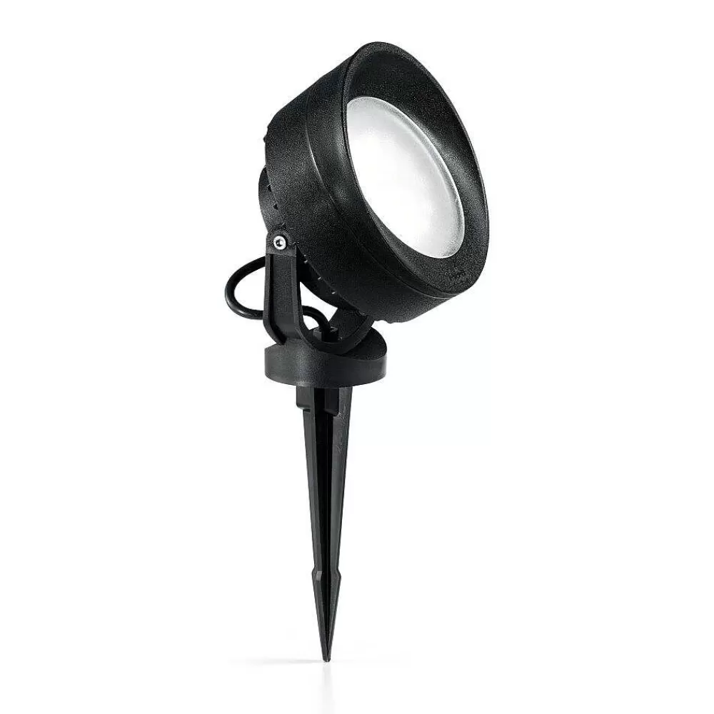 Luminaires Ideallux Pique De Terre Ideallux Tommy Noir, 1 Lumiere