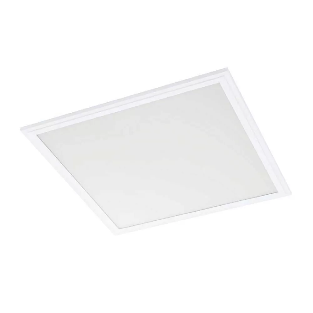 Luminaires Eglo Plafonnier Eglo Salobrena-C Led Blanc, 1 Lumiere, Telecommandes