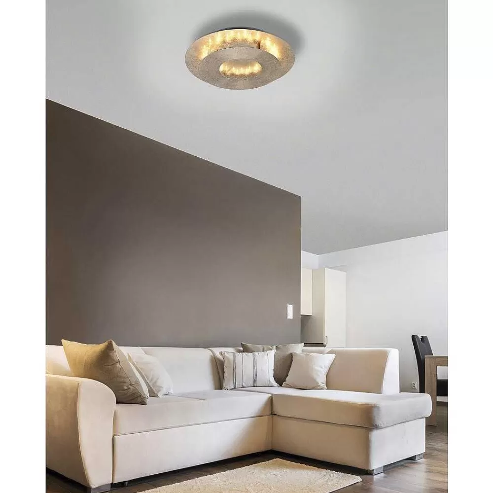 Luminaires Paul Neuhaus Plafonnier Paul Neuhaus Nevis Led Or, 1 Lumiere