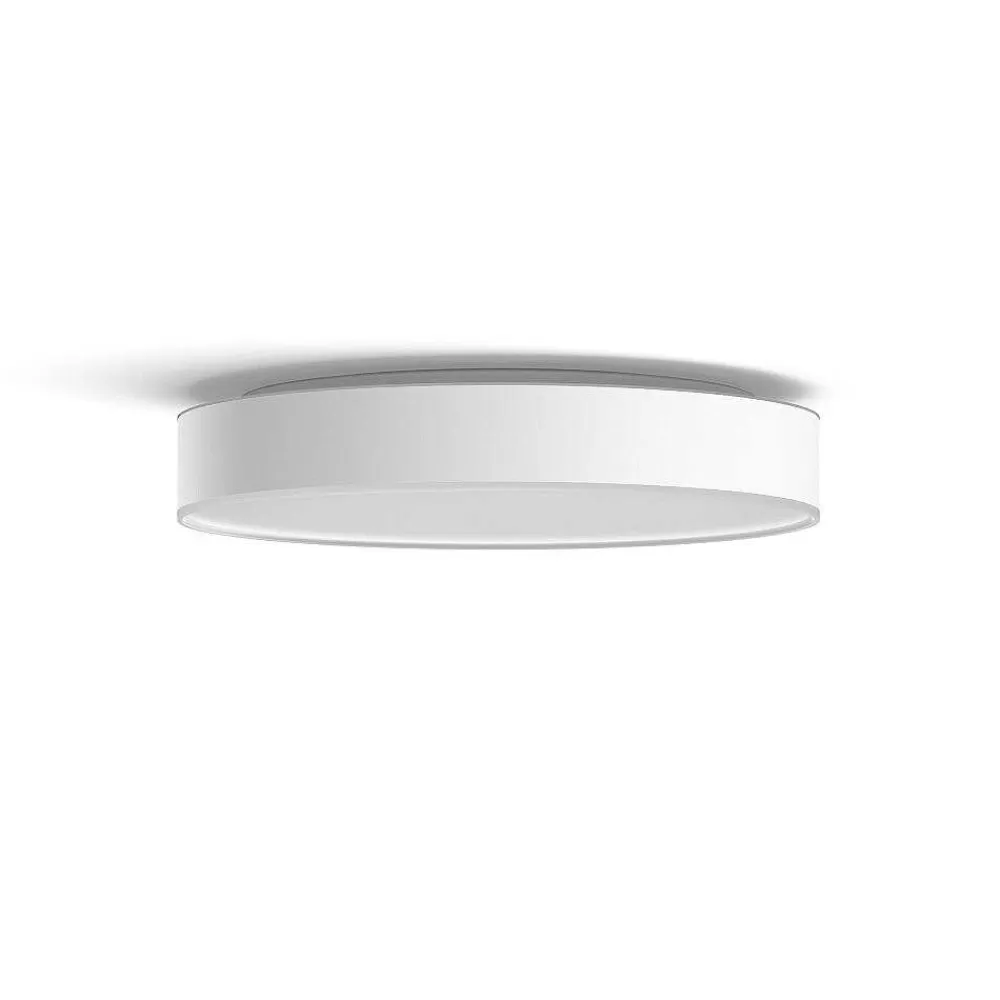 Luminaires Philips Plafonnier Philips Hue Enrave Led Blanc, 1 Lumiere, Telecommandes