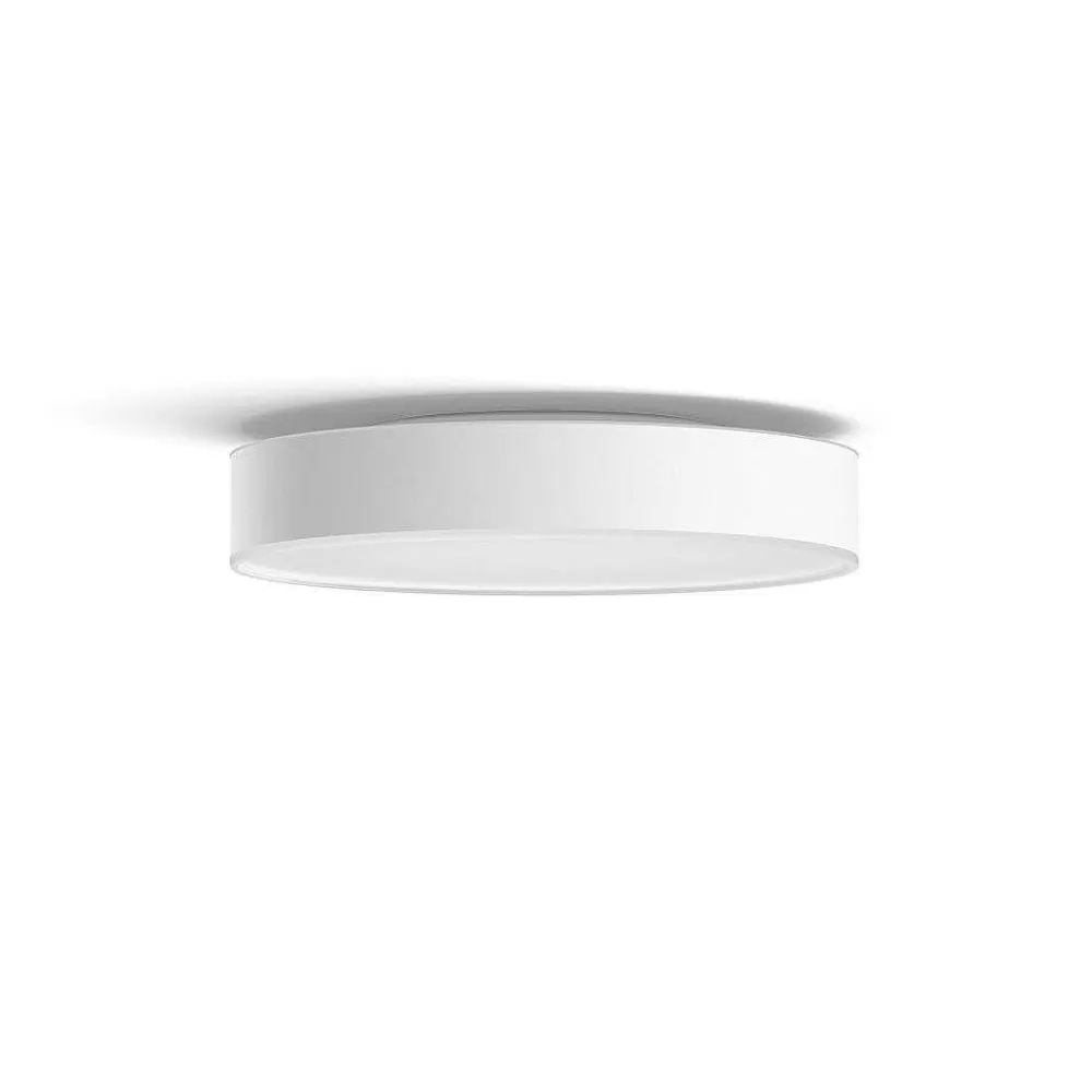 Luminaires Philips Plafonnier Philips Hue Enrave Led Blanc, 1 Lumiere, Telecommandes