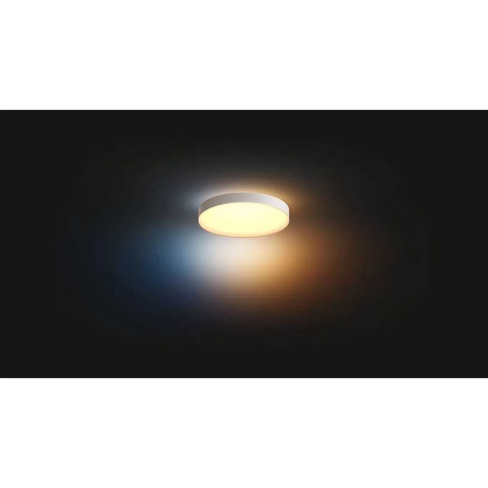 Luminaires Philips Plafonnier Philips Hue Enrave Led Blanc, 1 Lumiere, Telecommandes