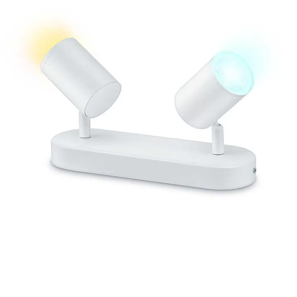 Luminaires Philips Plafonnier Philips Wiz Imageo Led Blanc, 2 Lumieres