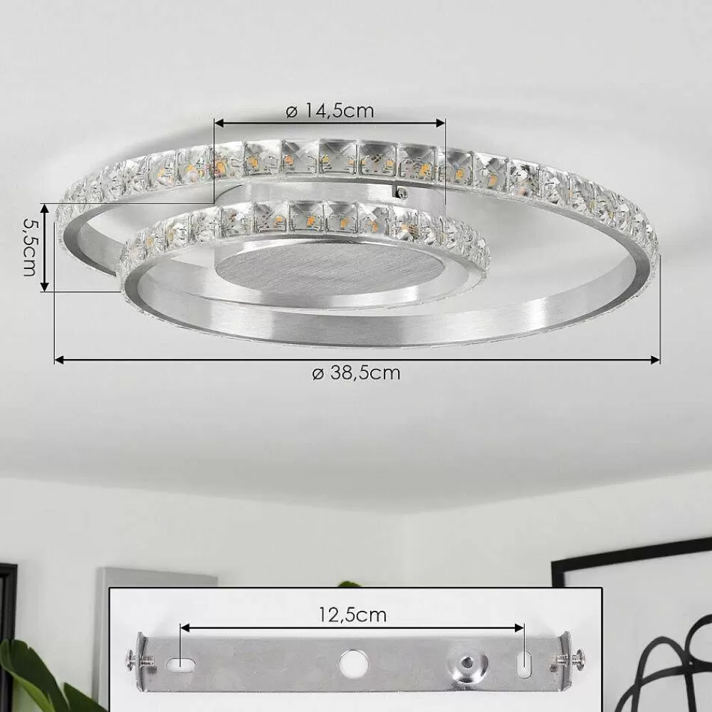 hofstein Plafonnier Tanganheira Led Aluminium, 1 Lumiere