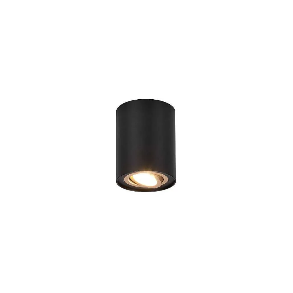 Luminaires Trio Plafonnier Trio Cookie Or, Noir, 1 Lumiere