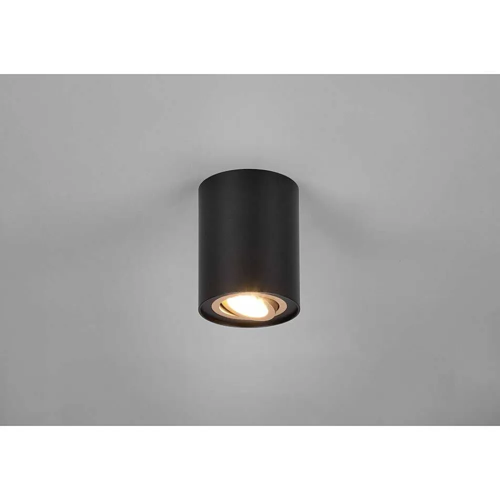 Luminaires Trio Plafonnier Trio Cookie Or, Noir, 1 Lumiere